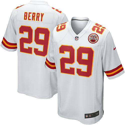 Youth Elite Eric Berry Nike Jersey White Road - #29 NFL Kansas City Chiefs